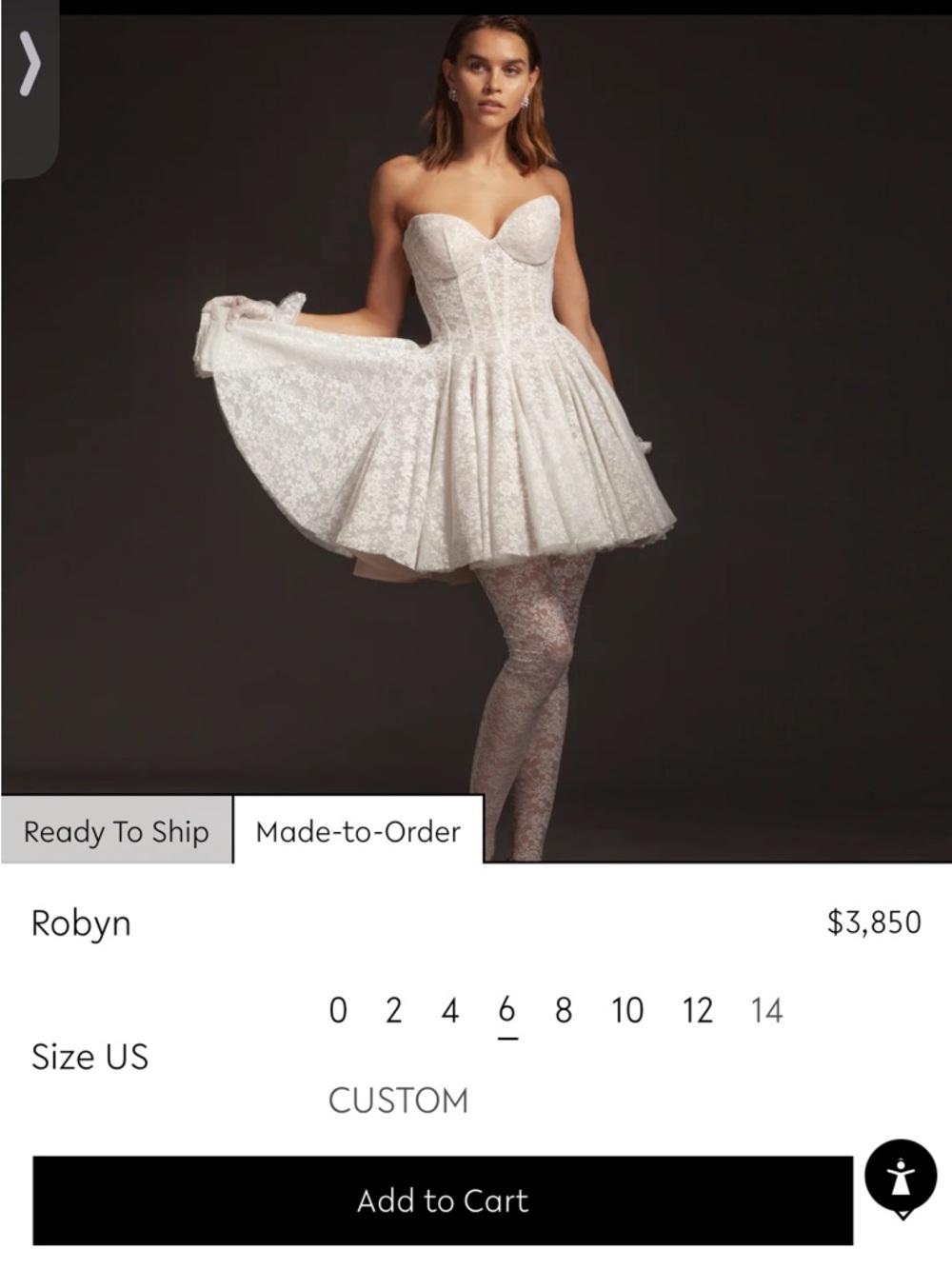 Robyn Strapless White Lace Mini Dress